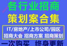 IT房地产上市公司工业园区招商大会策划方案模板案例