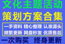 2020最新文化主题文化节民俗活动策划案例PPT模板合集