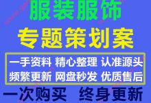 2020最新服装服饰专题服装发布会创意活动新品推广策划方案PPT模板合集