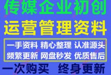 2020最新传媒公司企业初创运营文档BP创业计划书模板大全232份