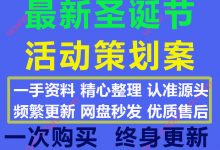 2020最新圣诞节日活动创意策划案模板PPT