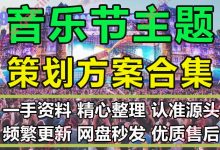 音乐节酒会电音声乐民谣摇滚嘉年华推广营销传播策划方案PPT模板