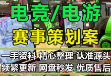 电竞主题网络游戏竞赛策划招商方案PPT模板