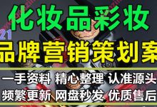 美妆彩妆品牌推广营销传播策划方案PPT模板
