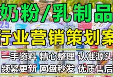 奶粉牛奶乳制品品牌营销线上线下推广发布会执行策划方案PPT模板