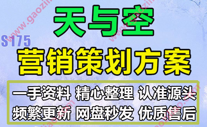 天与空品牌主题相关活动招商运营推广策划营销方案PPT完整案例