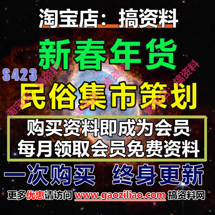 新春年货节民俗集市主题活动招商运营推介策划营销方案PPT52份