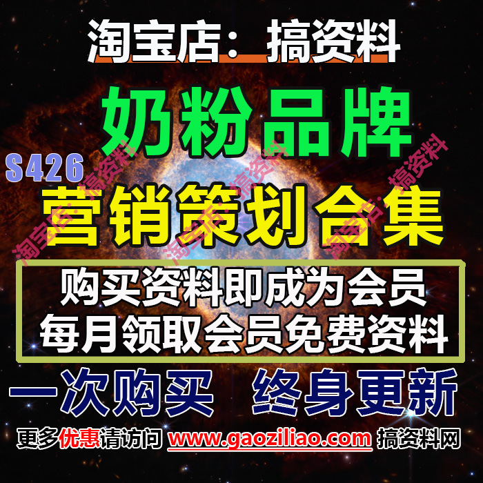 奶粉行业主题活动招商运营推介策划营销方案PPT完整案例32份