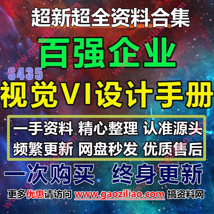 百强企业品牌整套视觉VI设计手册参考文件大全（80份）